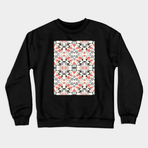 Mod Hues Tribal Crewneck Sweatshirt by Beth Thompson Art